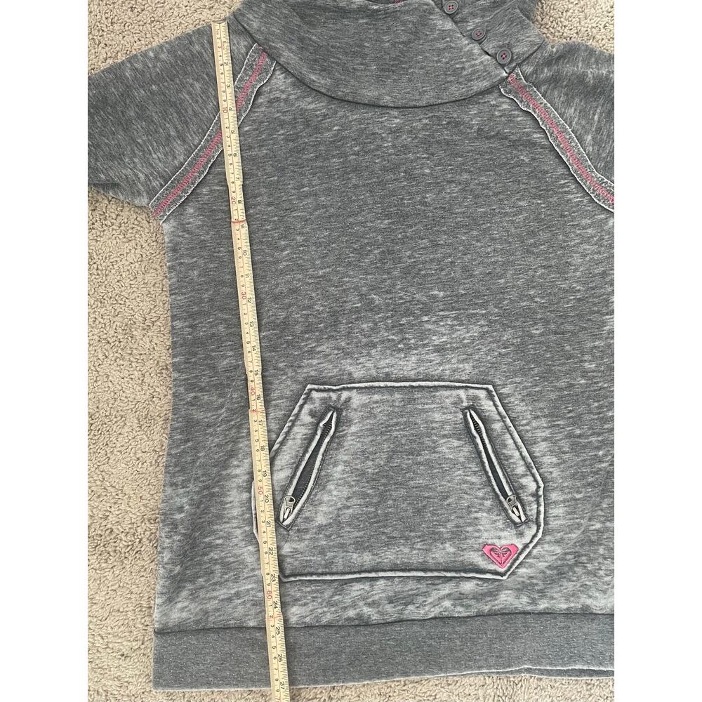 Y2K Roxy Gray and Pink Hoodie Sz XL - Picture 4 of 14